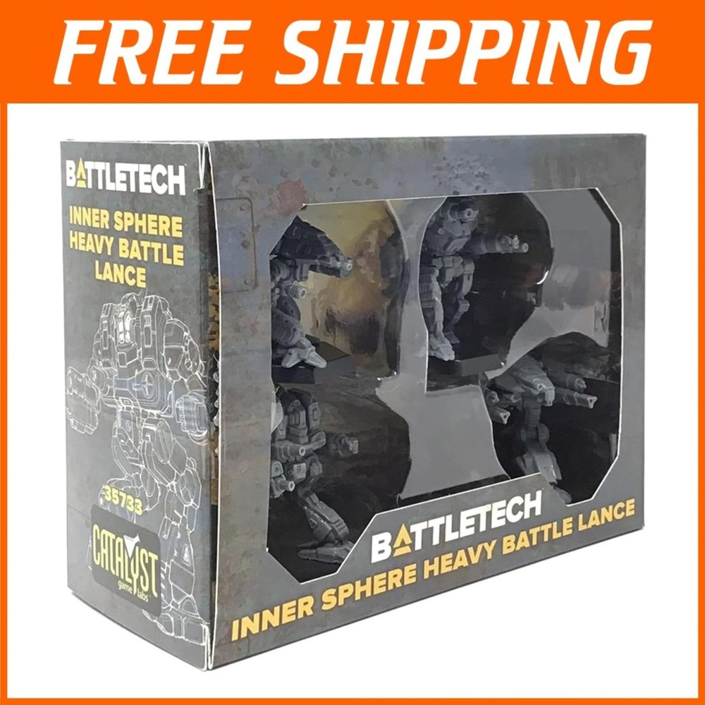 Battletech Grey Mini Pack: Inner Sphere Heavy Battle Lance