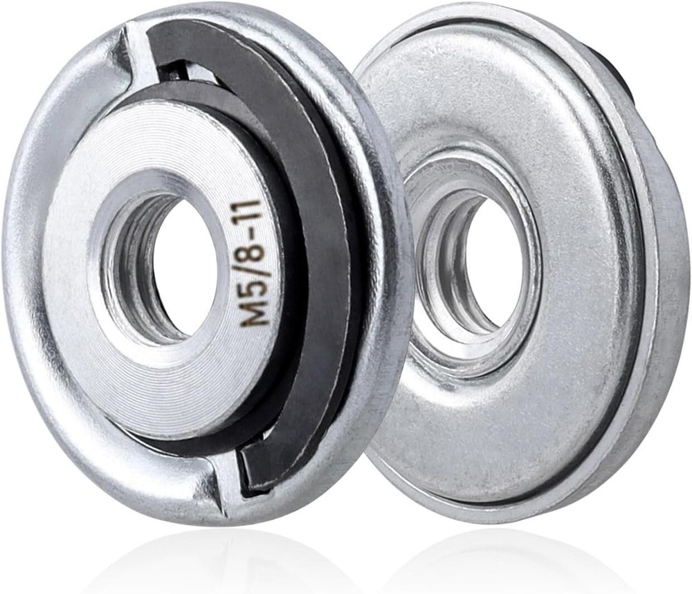 2Pcs Quick Change Angle Grinder Flange Nuts 5/8-11 Grinder Nut Replacement Lock
