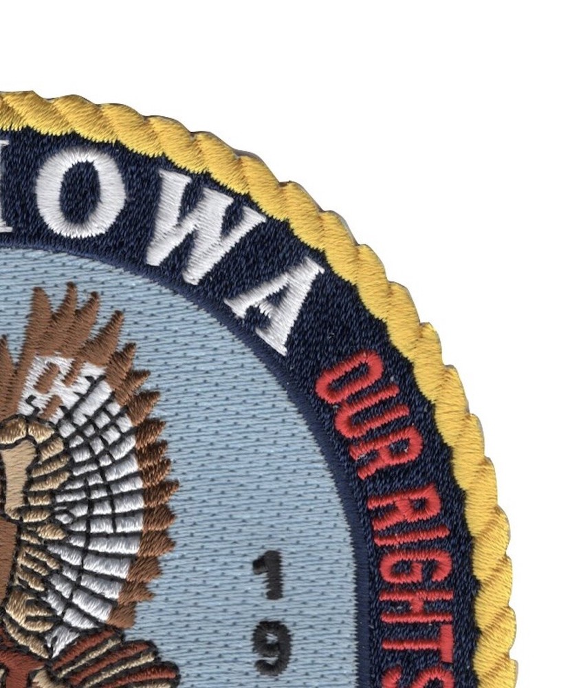 USS IOWA BB-61 Battleship Patch