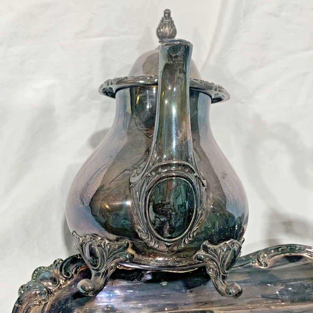 5 Piece Webster Wilcox Fine Quality Silverplate Rochelle Tea Set Silver Plate