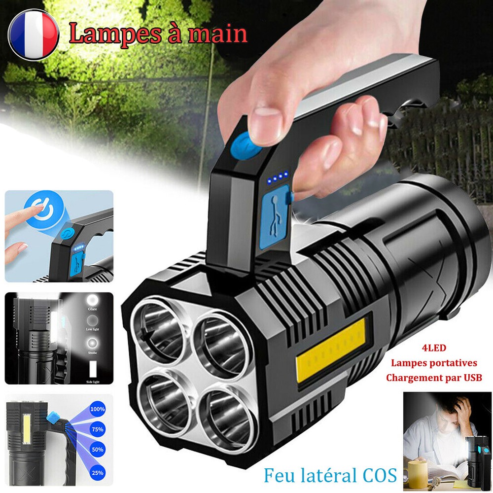 Super Bright 99000000LM LED Torch Tactical Flashlight USB Rechargeable Lantern