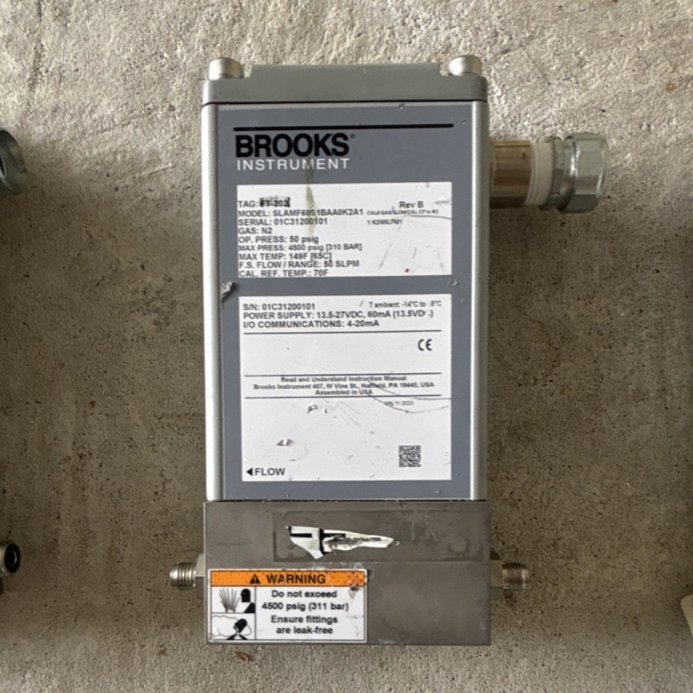 Brooks SLAMF60S1BAA0K2A1 Mass Flow Controller 50 SLPM N2