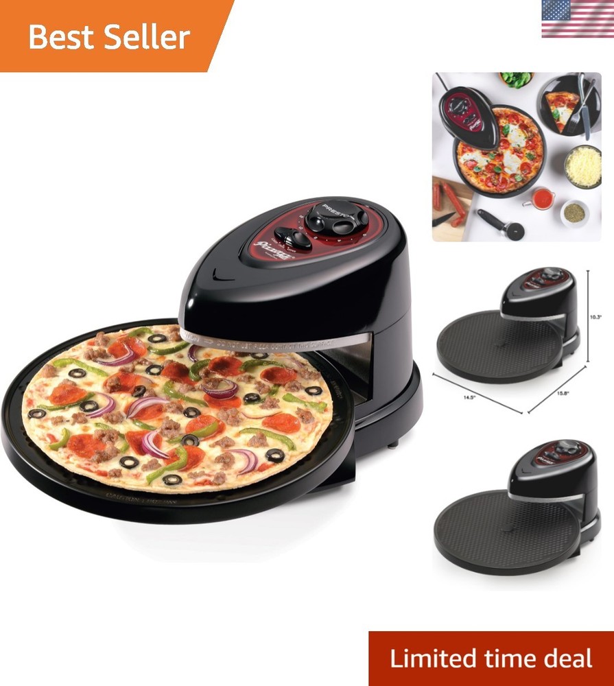 03430 Pizzazz Plus Rotating Oven, Black