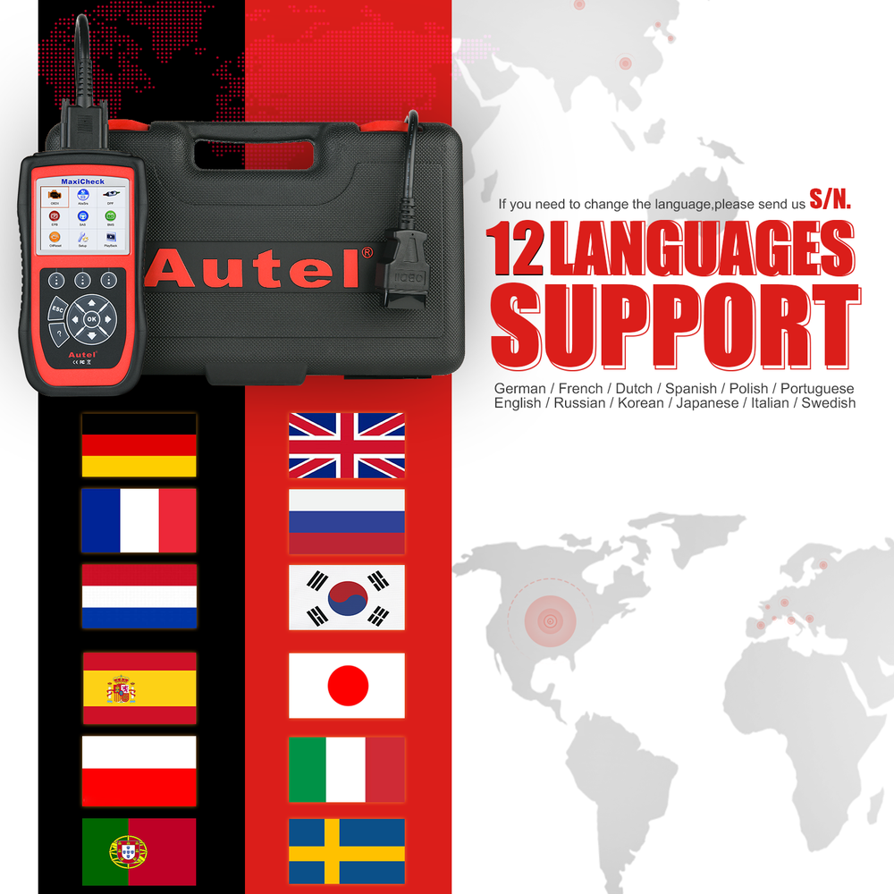 Autel MaxiCheck Pro OBD2 Diagnostic Tool Code Reader Scanner ABS Bleeding DPF