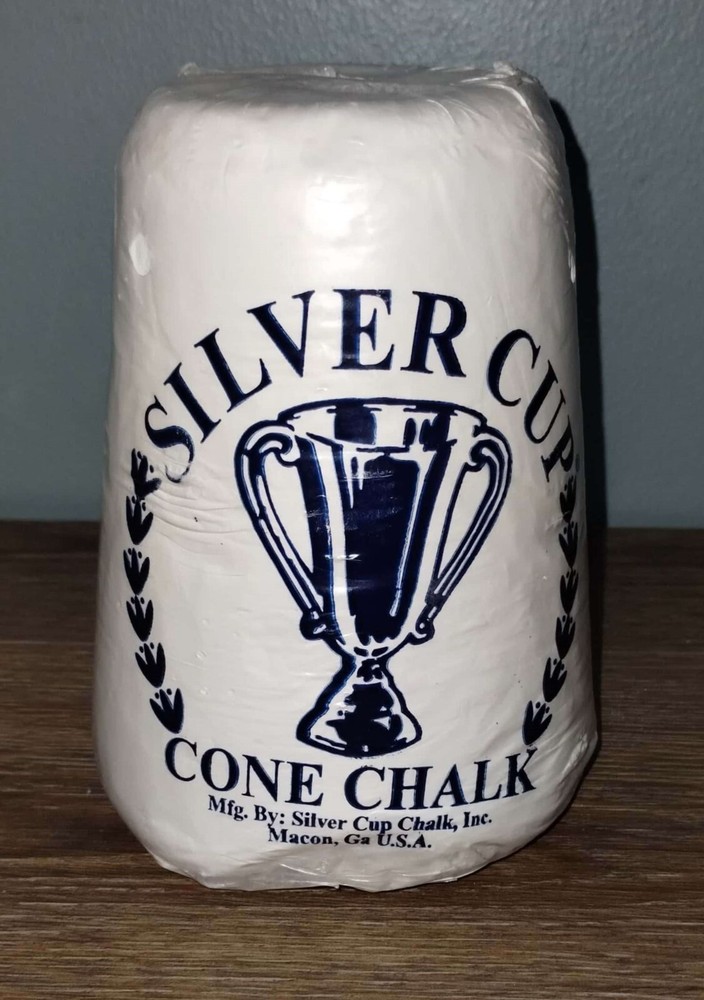 Silver Cup Cone Talc Chalk, White