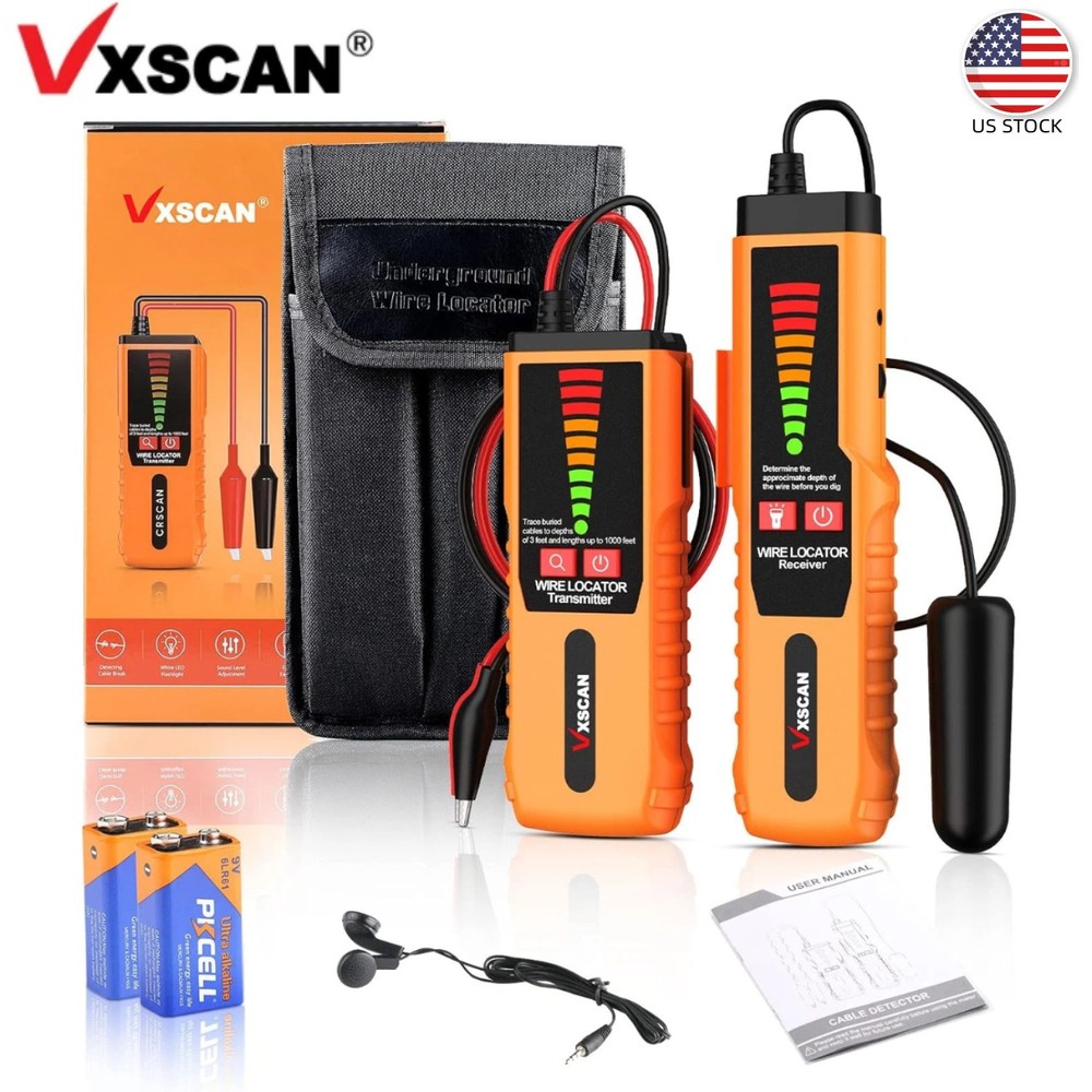VXSCAN F04 Underground Cable Wire Locator Tracker Lan for Detect Cable Break