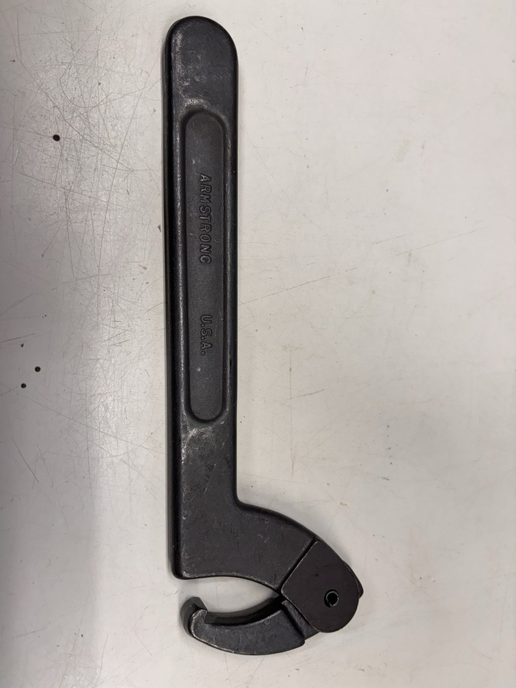 Armstrong Spanner Wrench 34-307 Adjustable Hook , 2" - 4 3/4" RANGE.   NEW
