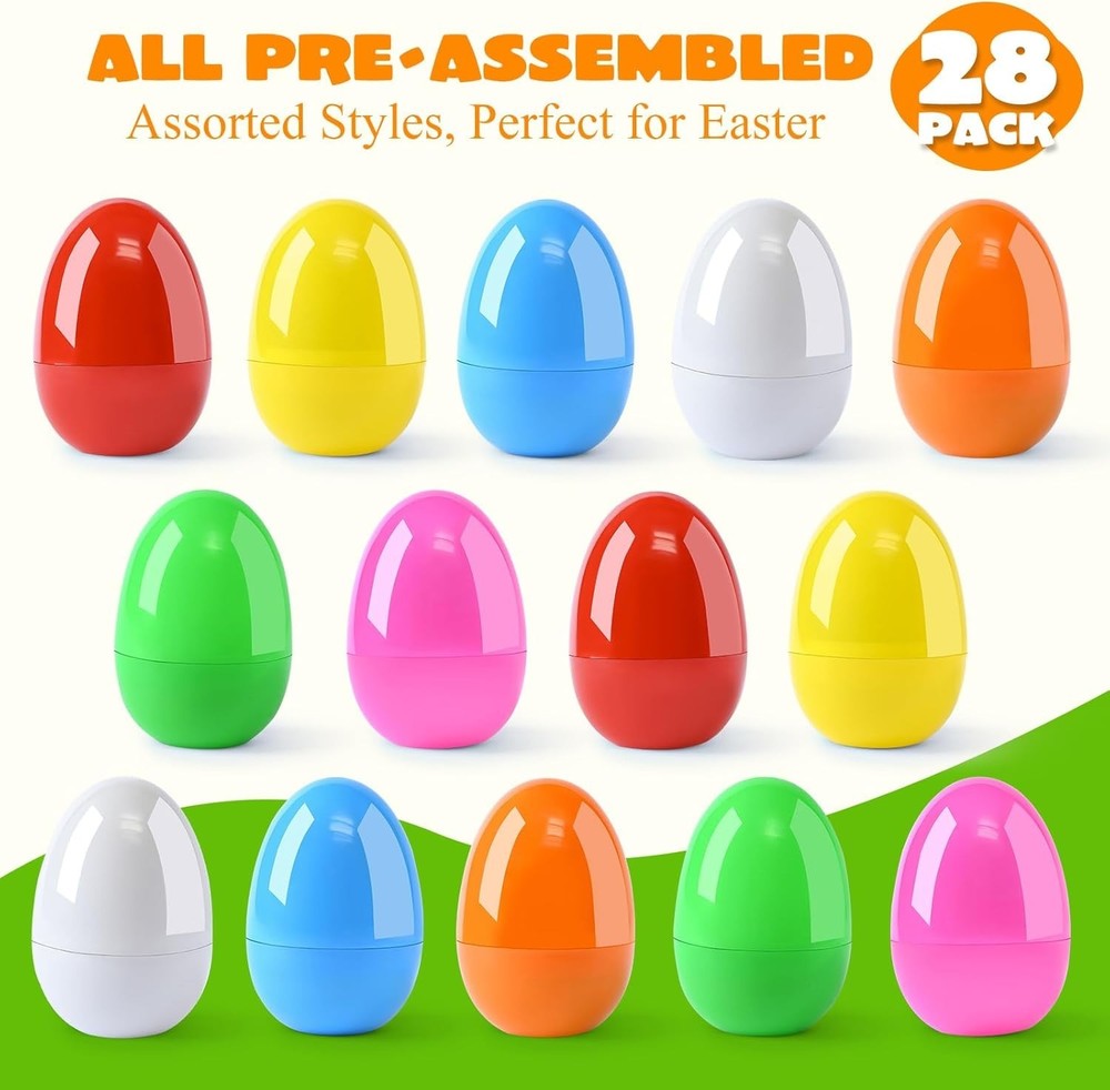 Exciting Easter Egg Hunt: 28 Natural Gemstone Eggs with Crystal Guide for Kids