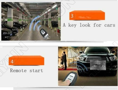 Car SUV One Key Remote Start System Ignition Engine Start Button Vibration Alarm