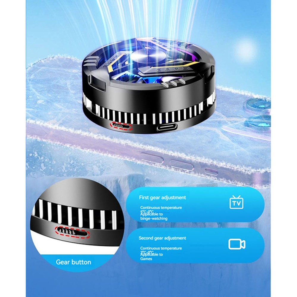 Semiconductor Magnetic Cell Phone Cooler Two-speed Adjustable Cooler