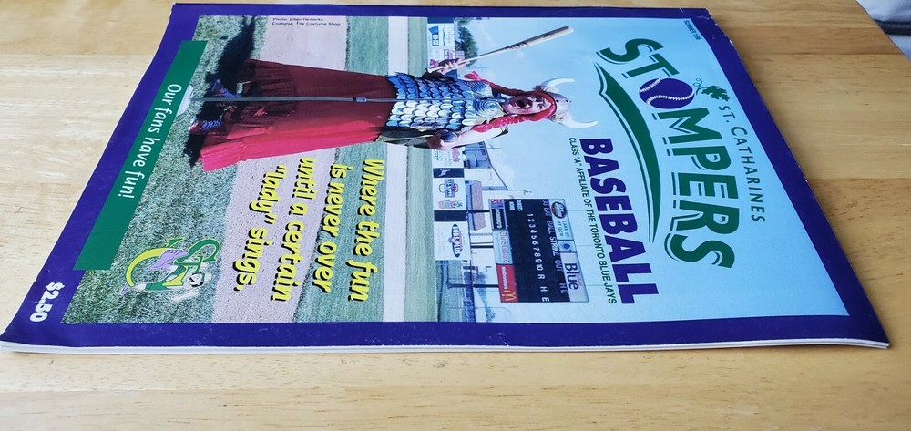 1996 St Catharines Stompers Program Toronto Blue Jays Lesters MiLB