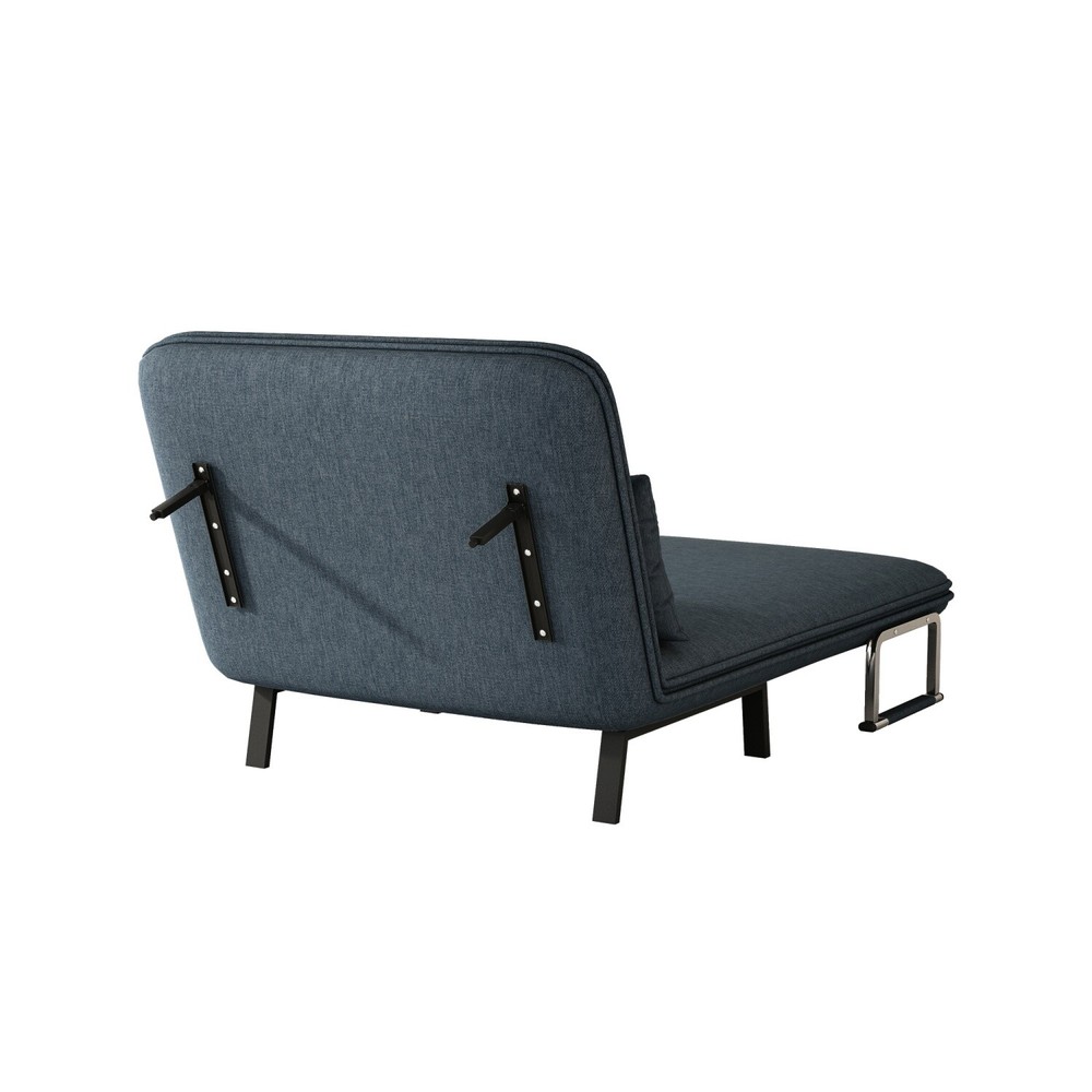 39'' Convertible Sleeper Sofa Bed Velvet Sofa Couch with Pull Out Bed & Pillow