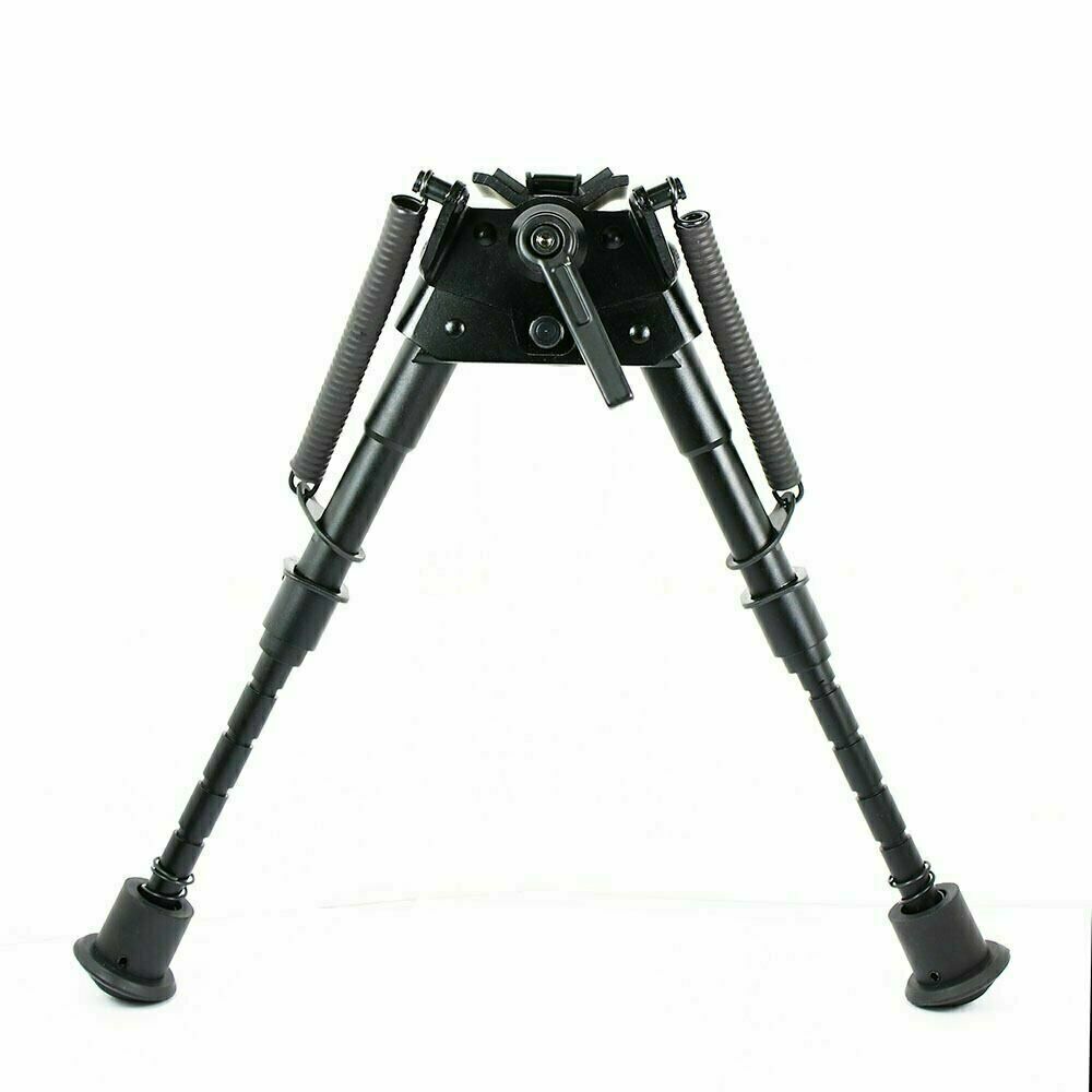 6" to 9" Adjustable Pivot / Rotating Spring Return Rifle Bipod Adjustable Legs