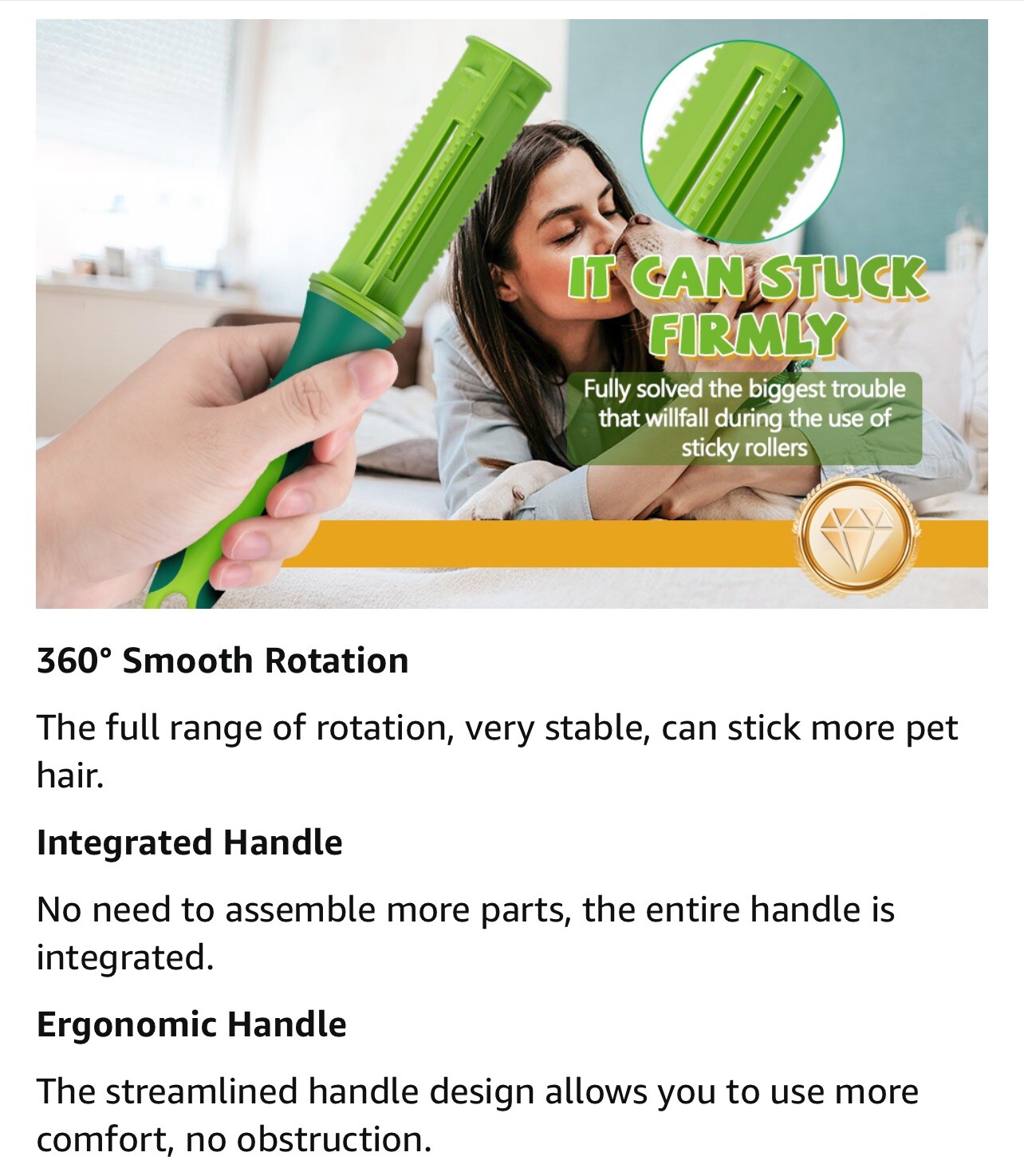 Lint Rollers for Pet Hair Extra Sticky, 660 Sheets Lint Roller with 3 Upgraded H