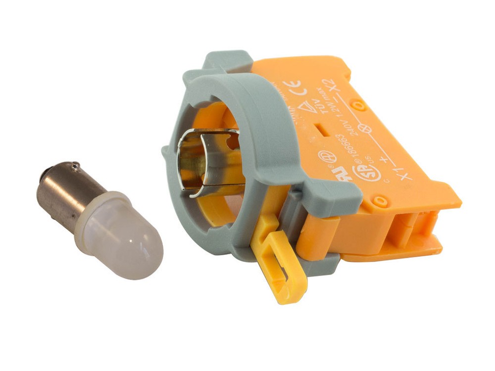 PLN-22A ATI Red LED Pilot Indicator Light 22mm 12V DC Replaceable Lamp