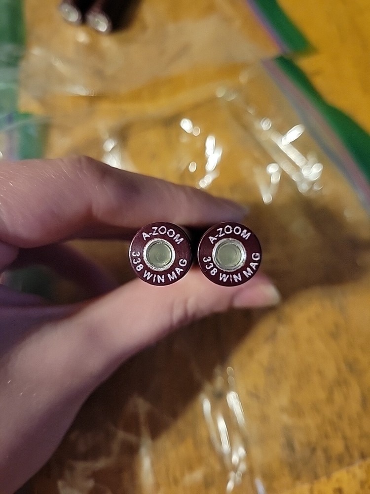 (2) A-Zoom Snap Caps For .338 Win Mag