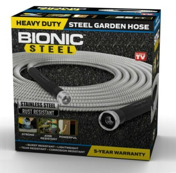 Bionic Steel Metal Garden Hose - Heavy Duty 304 Stainless Steel Lifetime Hose