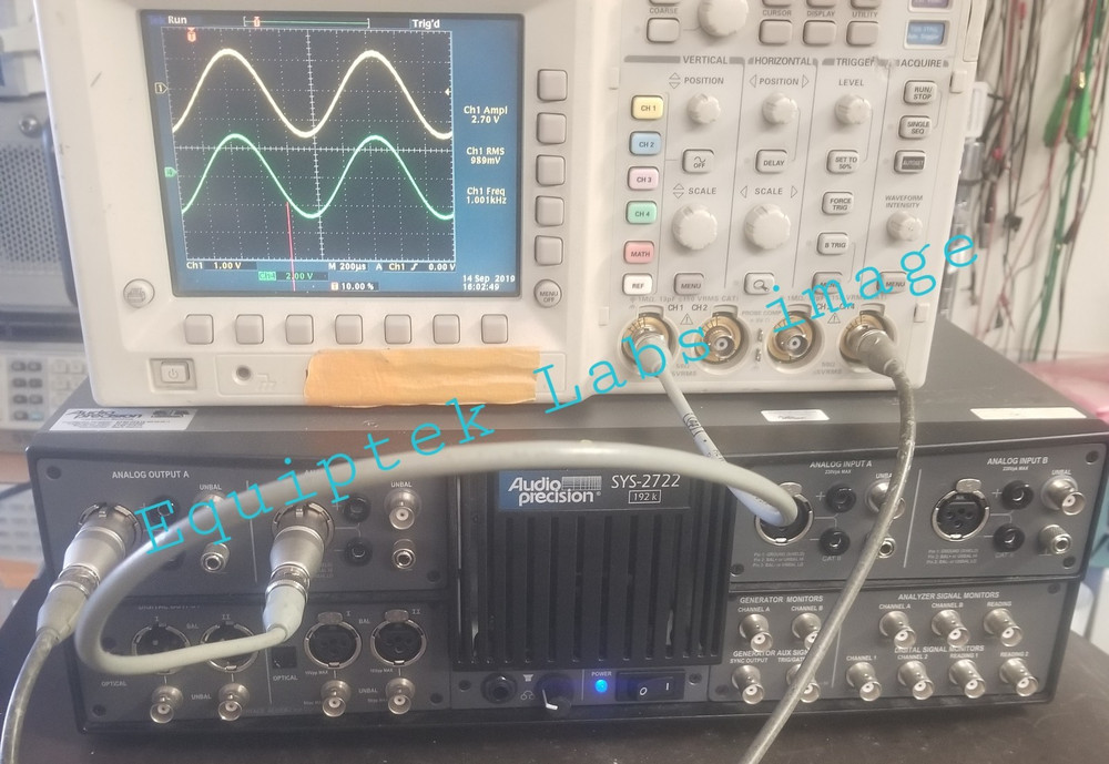 Audio Precision SYS-2722 Analyzer w/ Interface & USB adapters TESTED! USA
