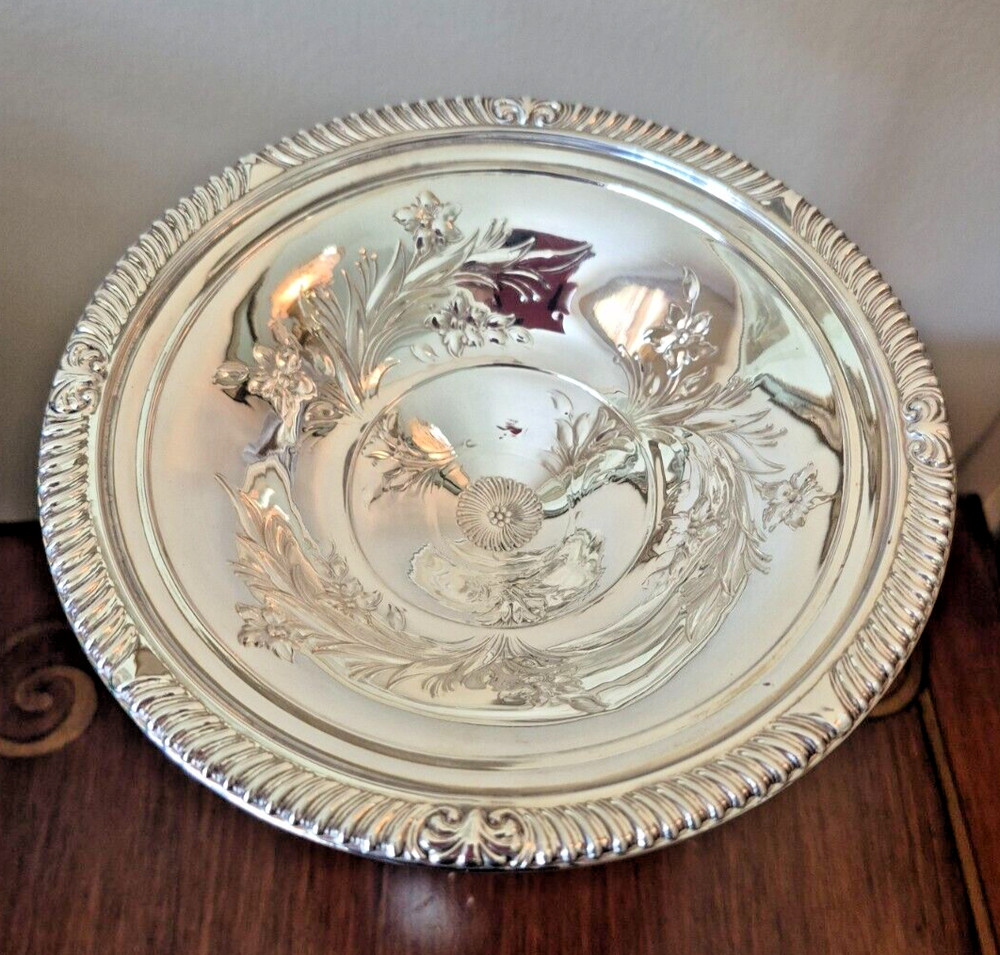 Sterling Silver Fancy Candy Dish Frank M Whiting table ready condition