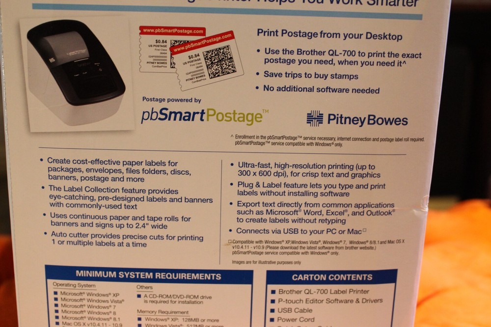 Brother QL-700 Label Thermal Printer