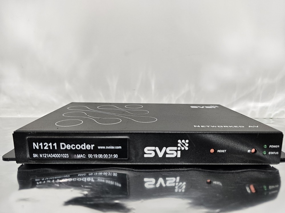 SVSi N1211 Networked AV Decoder Security Surveillance Monitoring Audio Visual