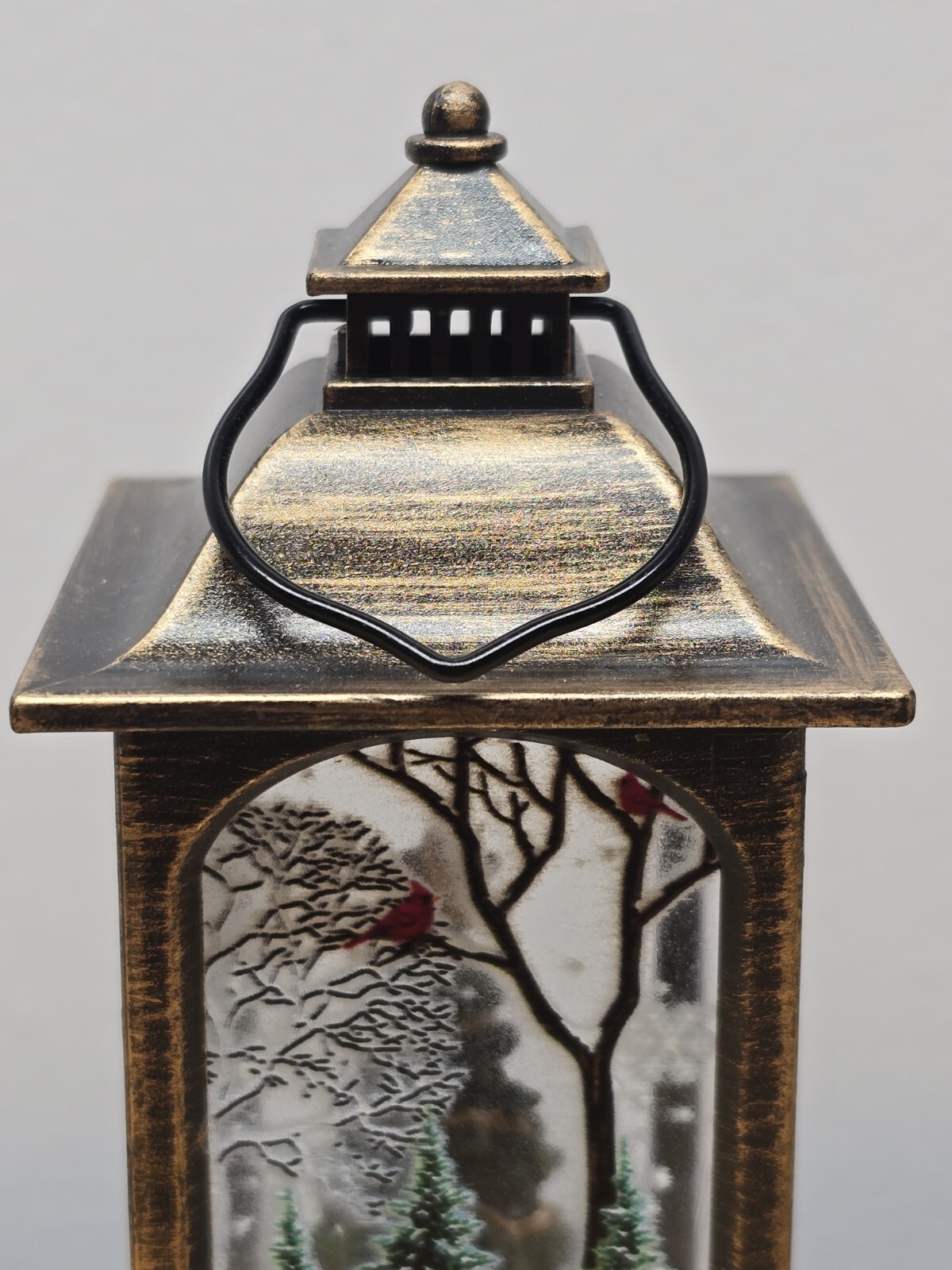 Christmas Decorations Lantern Christmas Tree Lighted Glittering Lantern 13x5x5cm