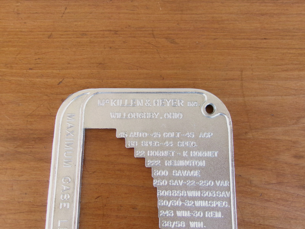 McKillen & Heyer Maximum Case Length Gauge Reloading Tool