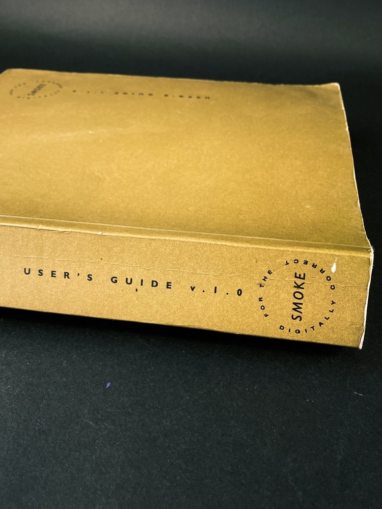 Discreet Logic Smoke User’s Guide Manual Video Editing Post Production Software