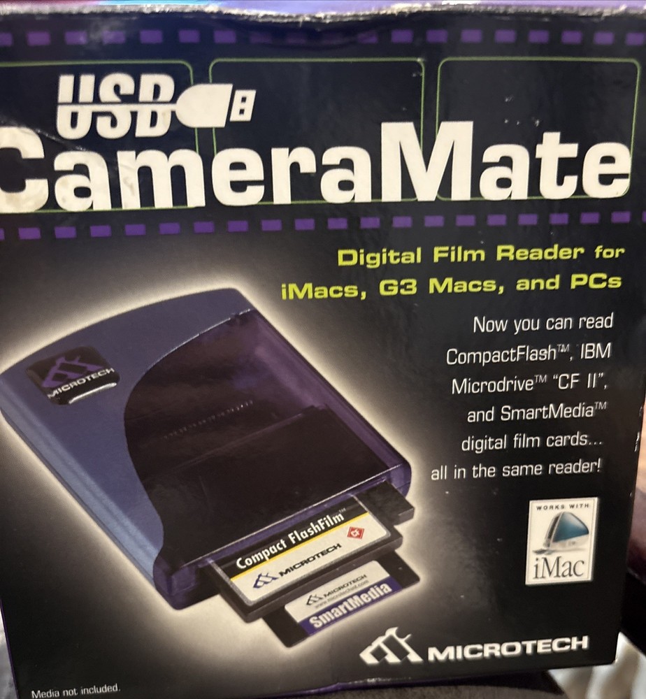 Microtech USB Camera Mate Digital Card Reader DPCM-USB CameraMate PC IMAC