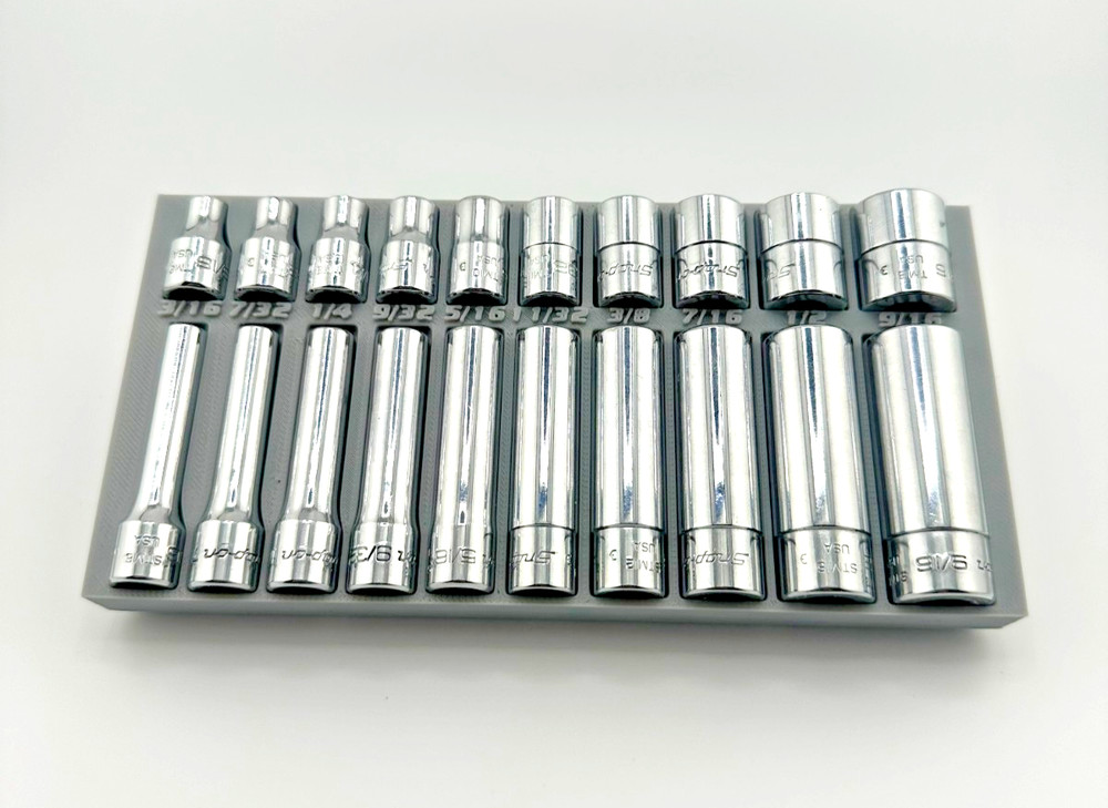 Snap On 1/4" Standard Socket Tool Tray - Gridfinity - Read Description
