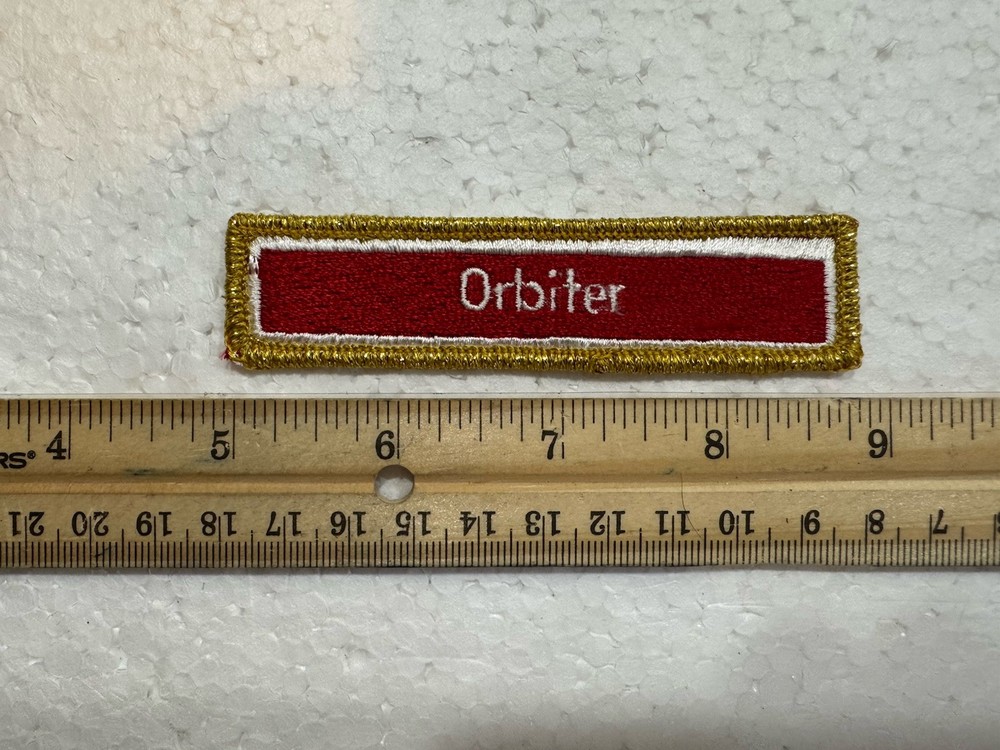 Vintage NASA Space Shuttle Nameplate Patch - Orbiter