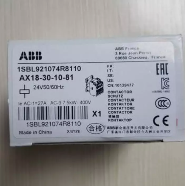 NEW ABB AX18-30-10-81 AC Contactor AC 24V