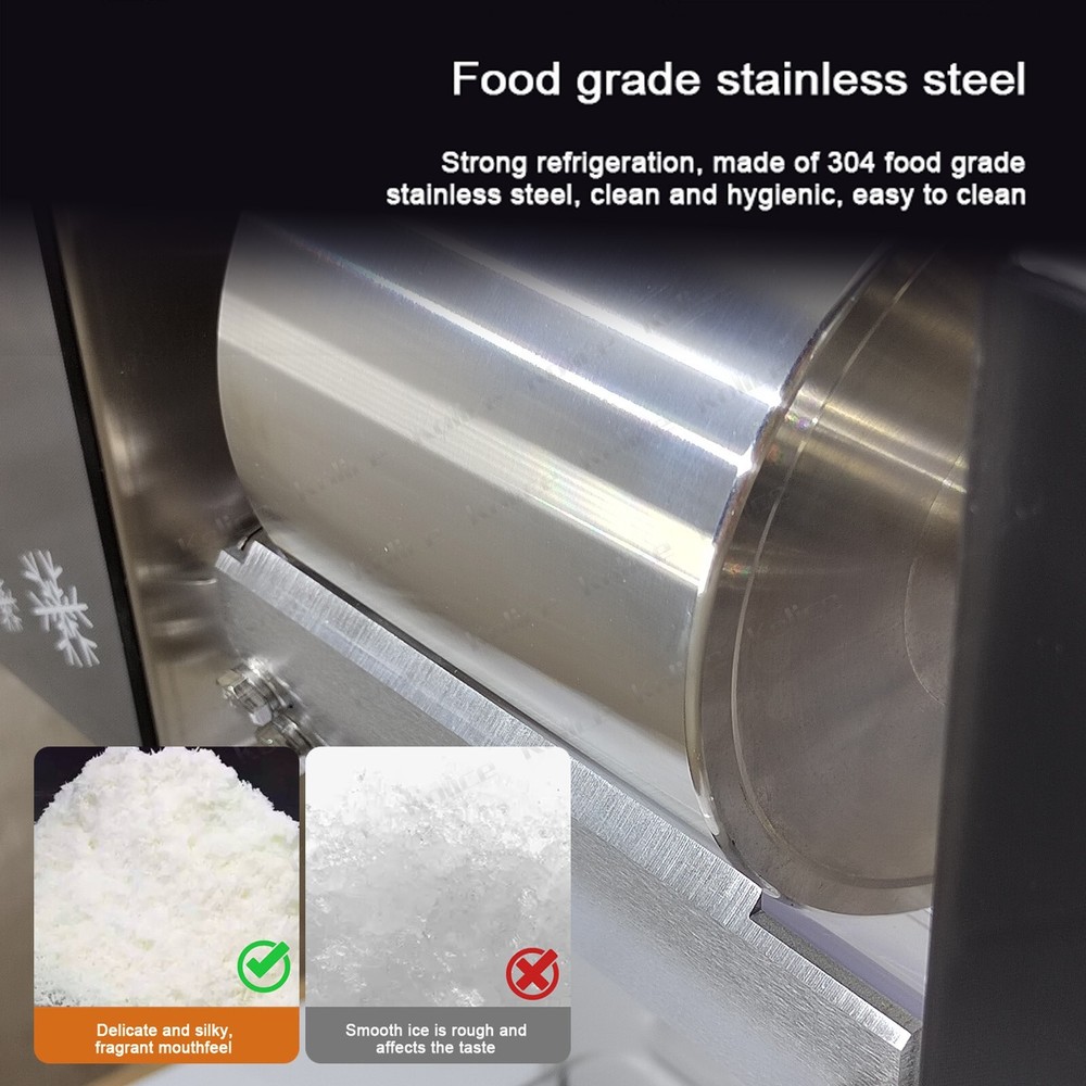 90% New Automatic 176lbs/day Snowflake Ice Machine Shaved Ice Machine