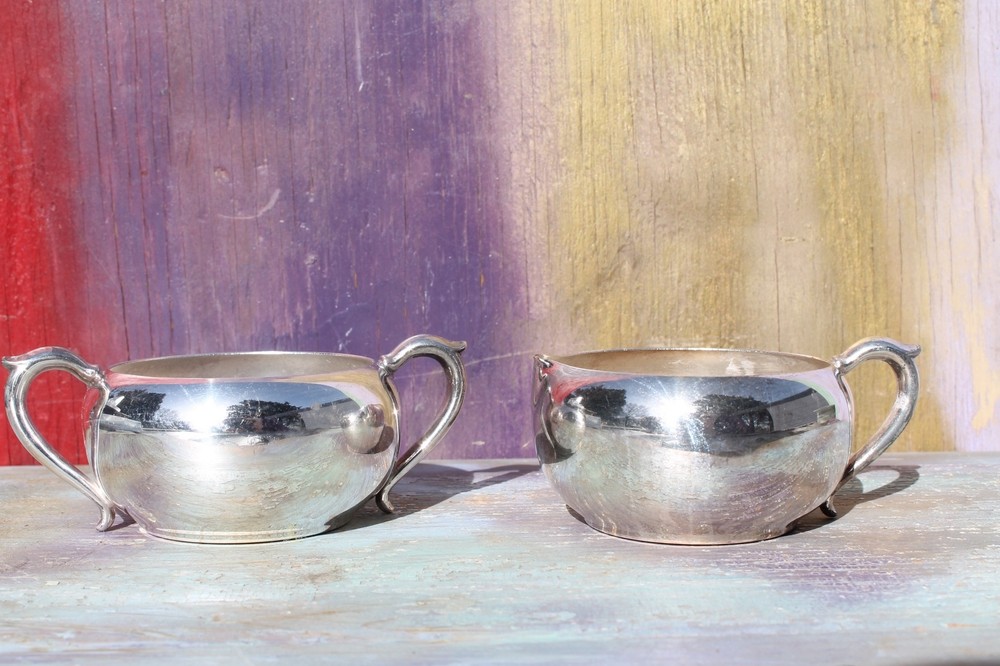 Silverplate Cream & Sugar Set