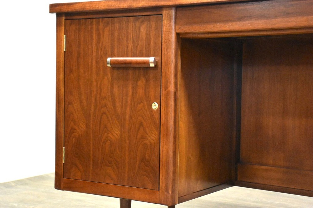 Walnut Mid Century Modern Desk