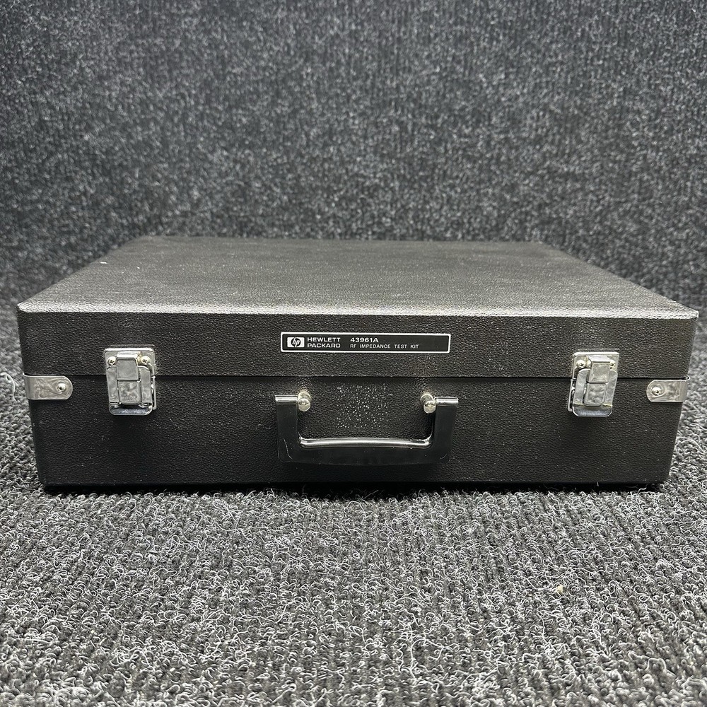 Agilent HP 43961A RF Impedance Test Kit with Case - UNTESTED, Complete Kit