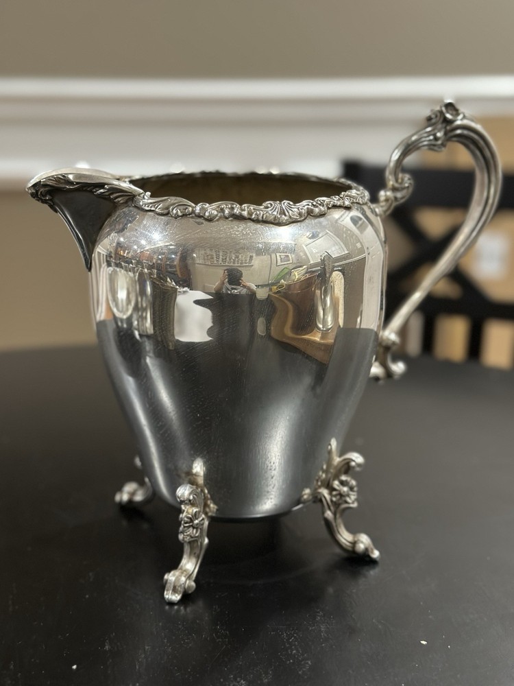 Sheridan Silver On Copper 8 Inch Pitcher