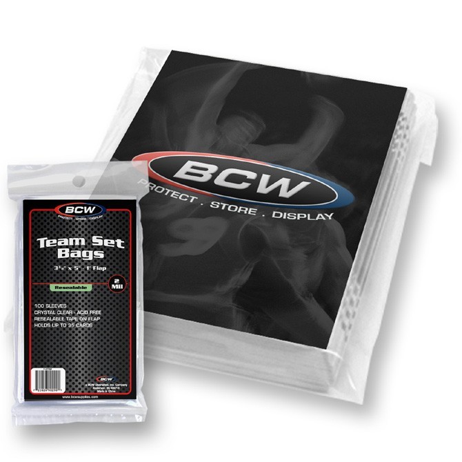 BCW Team BAGS Resealable Sleeves 100 200 300 400 500 1000 2500 5000 10000 u pick