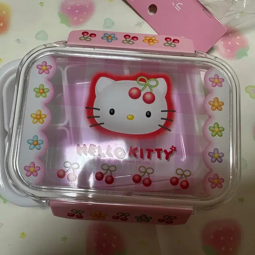 Classic Sanrio Cherry Kitty Lunch Box & Storage Case, New
