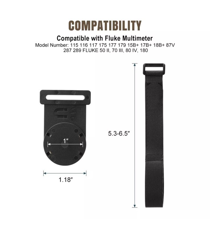 Lenink Magnet Hanger Compatible with Fluke Instruments Multimeter, Hanging...