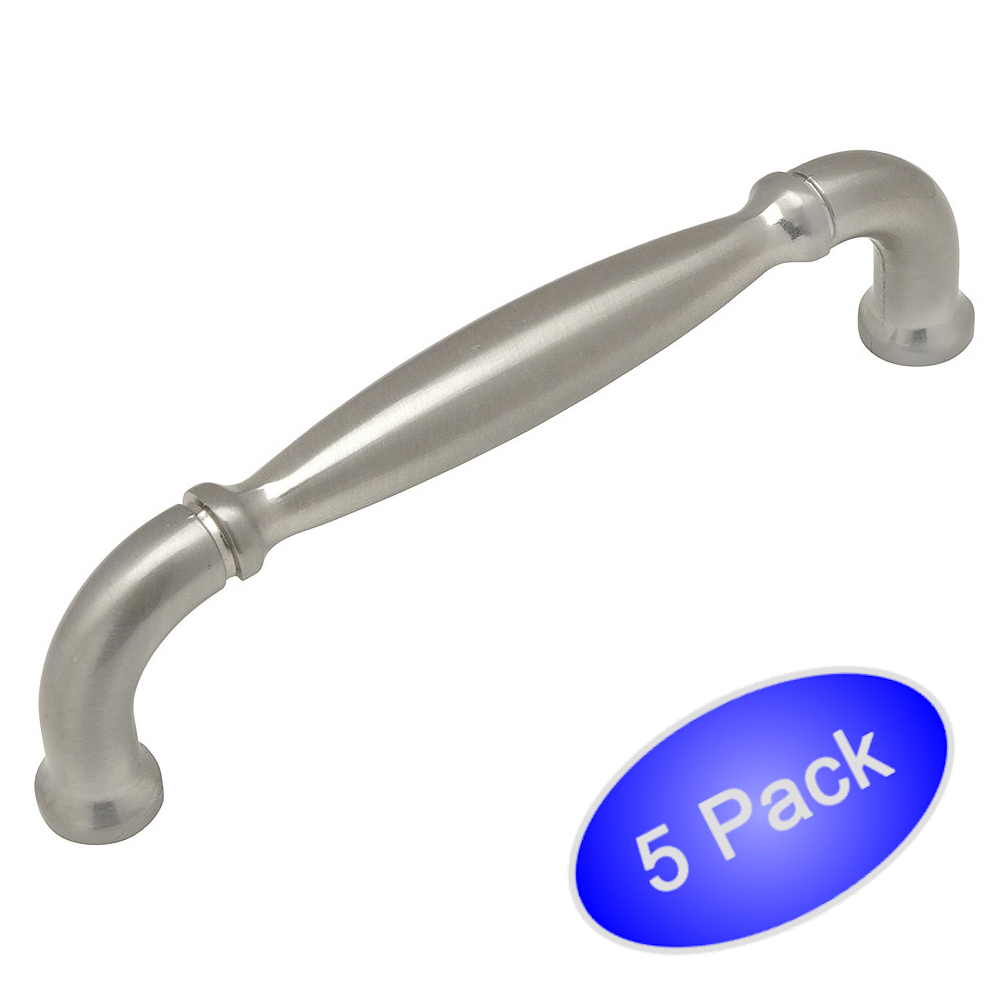 *5 Pack* Cosmas Cabinet Hardware Satin Nickel Handle Pulls #9508SN