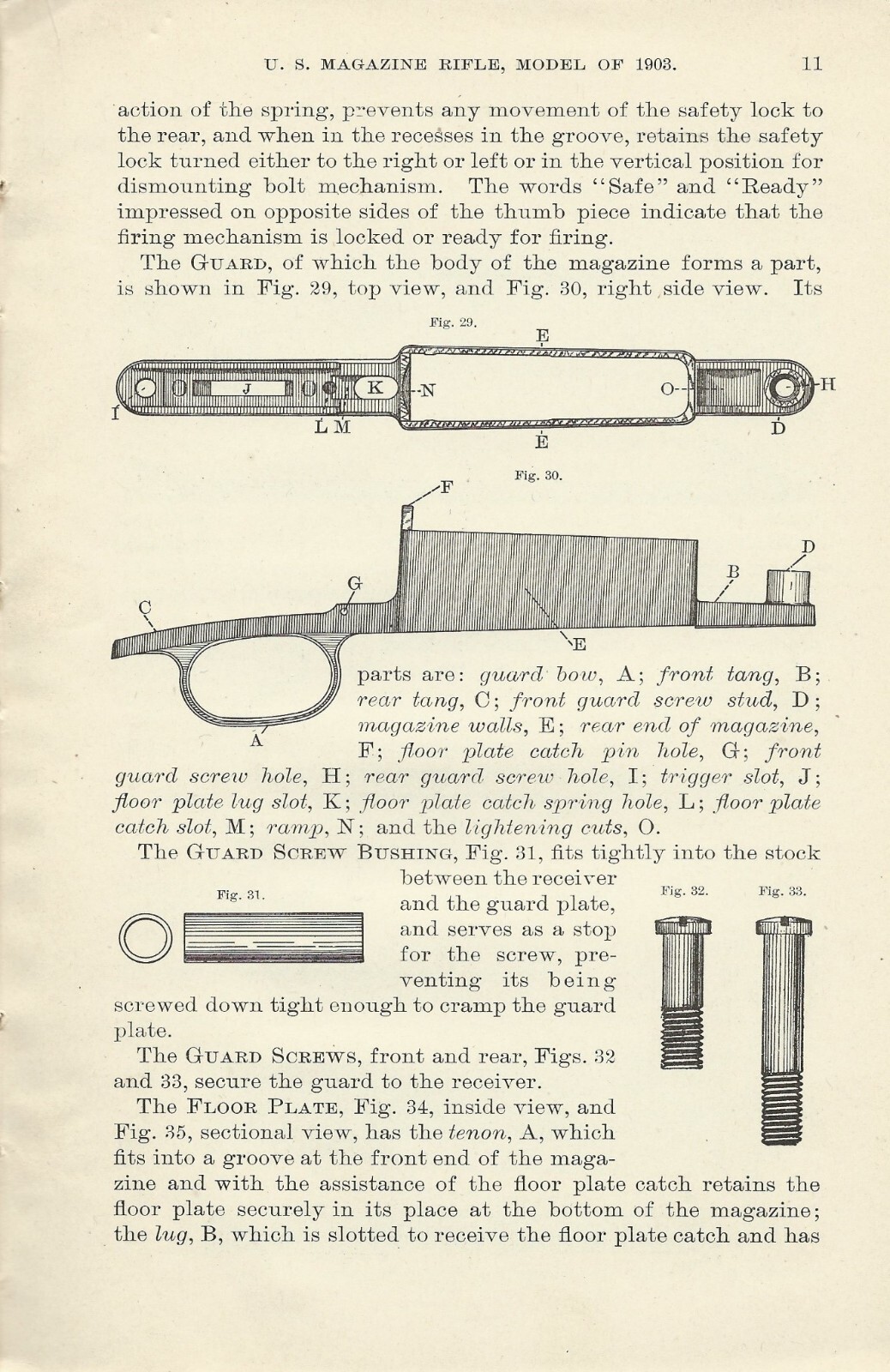 U.S. Army Magazine Rifle Model 1903 Caliber 30 Springfield M1903 Book .30-06