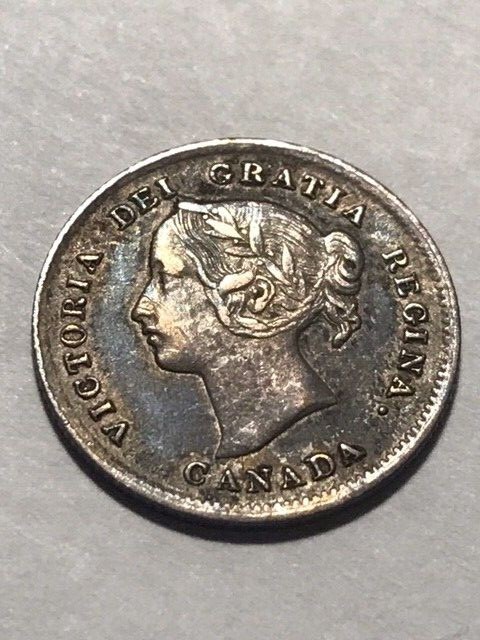 1898 Canada Silver 5 Cents VF #19502