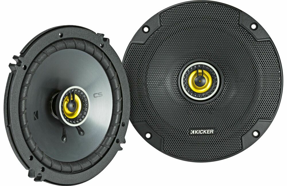 4) Kicker 46CSC65 CS Series 6.5" 600W RMS 2-Way Coaxial Car Audio Speakers