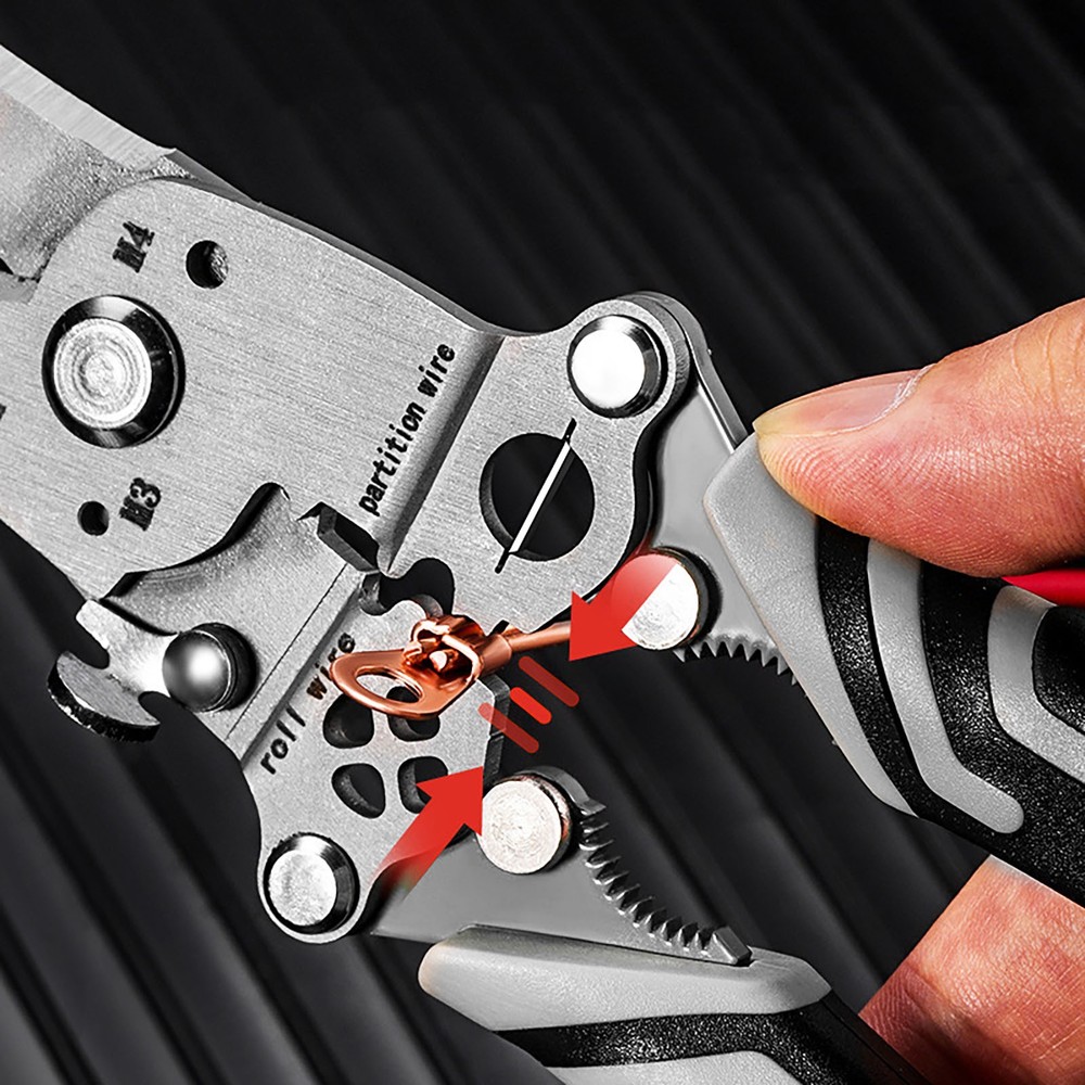 18 in 1 Multifunctional Foldable Wire Stripper Crimper Cable Cutter Pliers