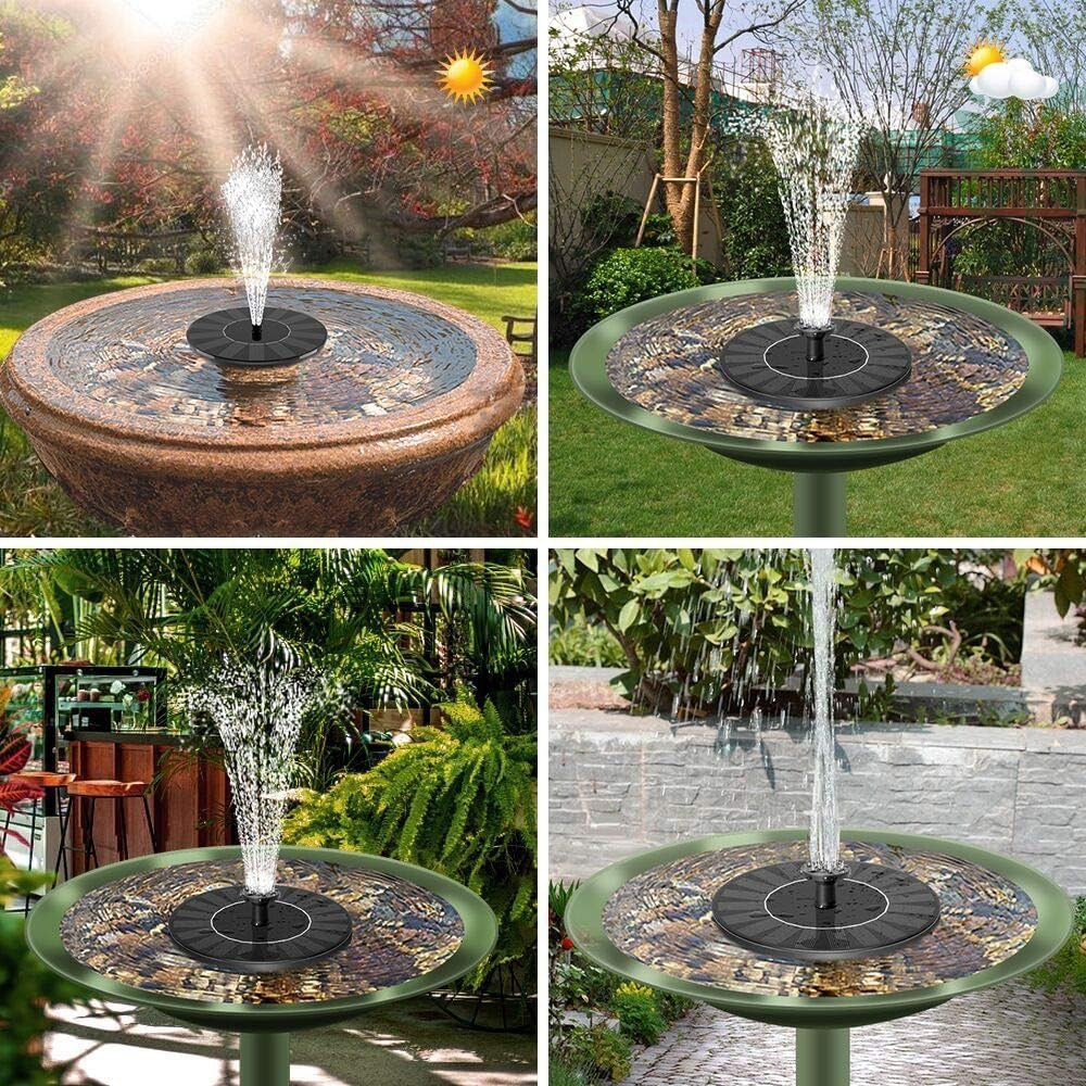 Solar Power Fountain Floating Water Pump for Bird Bath Pond