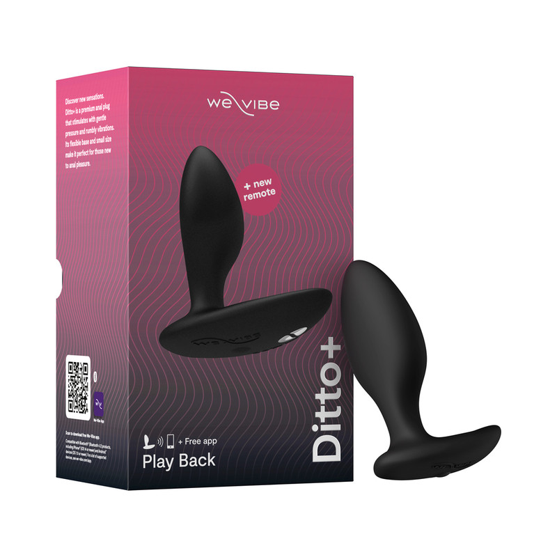 We-Vibe Ditto+ Rechargeable Remote-Control Silicone Vibrating Anal Plug