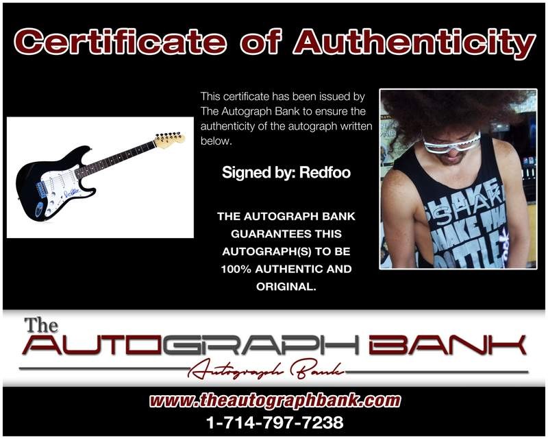 Redfoo authentic signed rap electric guitar W/Certificate Autographed (A0042)