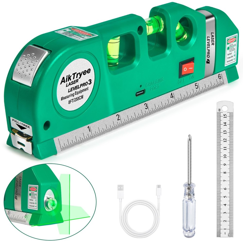 Level Tool Laser Leveler tool Cross Line Vertical and Green