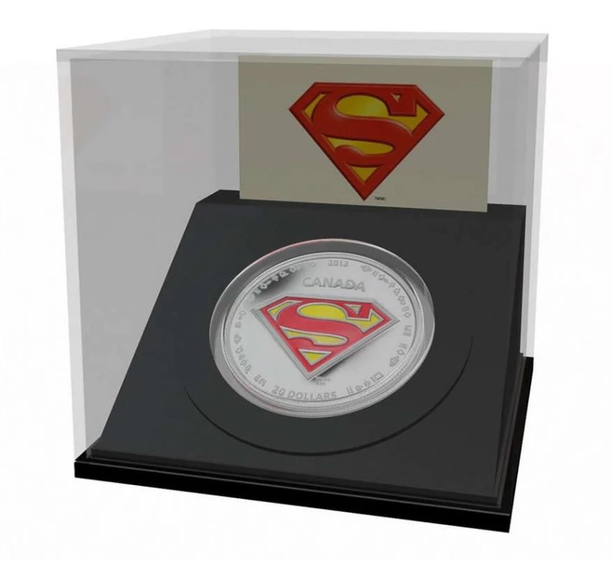 2013 CANADA $20 - DC COMICS - SUPERMAN - S-SHIELD - NGC PF70 UC - SILVER COIN